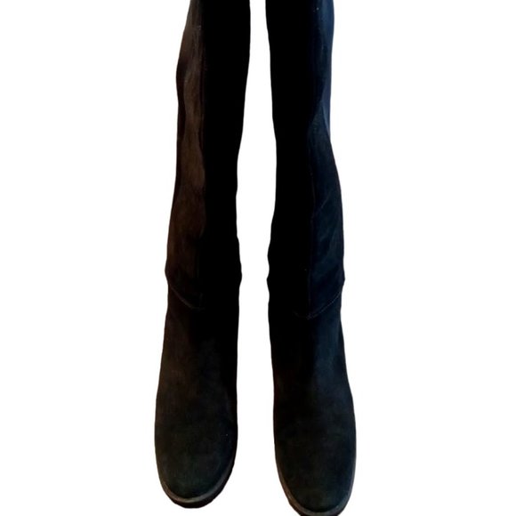 EUC | Blondo | Black Suede | Tall Waterproof Boots | Pull On | Womens | Size: 9M - Picture 4 of 16